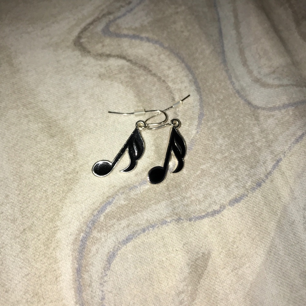 Music note earrings